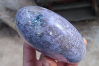 Polished Purple Lepidolite Free Forms  x 3 From Madagascar