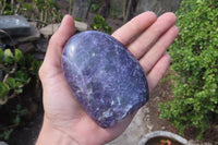 Polished Purple Lepidolite Free Forms  x 3 From Madagascar