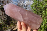 Polished Large Rose Quartz Point x 1 From Madagascar