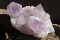 Natural Jacaranda Amethyst Clusters x 2 From Mumbwe, Zambia