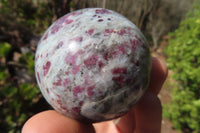 Polished Rubellite Pink Tourmaline Egg & Spheres x 6 From Madagascar