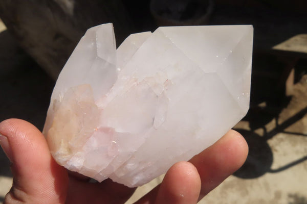 Natural Large Quartz Crystals  x 6 From Madagascar