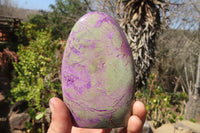 Polished Purple Stichtite Standing Free Forms x 2 From Barberton, South Africa