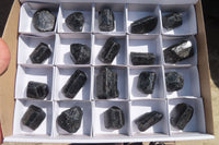 Natural Schorl Black Tourmaline Specimens x 20 From Erongo, Namibia