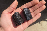 Natural Schorl Black Tourmaline Specimens x 20 From Erongo, Namibia