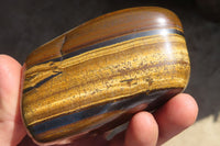 Polished Golden Tigers Eye Free Forms x 6 From Prieska, South Africa