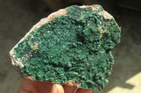 Natural Crystalline Malachite Specimens  x 2 From Congo