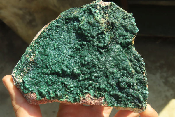 Natural Crystalline Malachite Specimens  x 2 From Congo