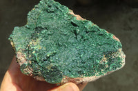 Natural Crystalline Malachite Specimens  x 2 From Congo