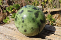 Polished Leopard stone Spheres  x 2 From Inyanga, Zimbabwe