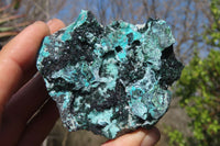 Natural Drusy Chrysocolla Dolomite Specimens x 3 From Likasi, Congo