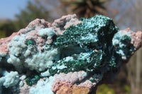 Natural Drusy Chrysocolla Dolomite Specimens x 3 From Likasi, Congo