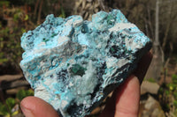 Natural Drusy Chrysocolla Dolomite Specimens x 3 From Likasi, Congo