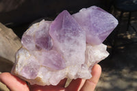 Natural Jacaranda Amethyst Clusters x 2 From Mumbwe, Zambia