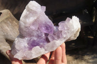 Natural Jacaranda Amethyst Clusters x 2 From Mumbwe, Zambia