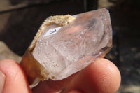 Natural Clear Amethyst & Smokey Brandberg Quartz Crystals x 12 From Brandberg, Namibia