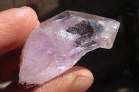 Natural Clear Amethyst & Smokey Brandberg Quartz Crystals x 12 From Brandberg, Namibia