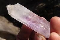 Natural Clear Amethyst & Smokey Brandberg Quartz Crystals x 12 From Brandberg, Namibia