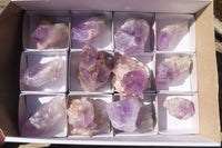 Natural Jacaranda Amethyst Specimens x 12 From Mumbwe, Zambia