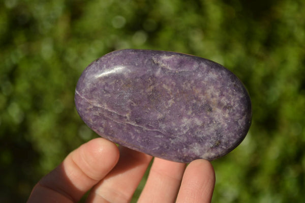 Polished Large Lepidolite Gallets x 6 From Zimbabwe