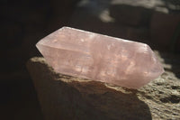 Polished Double Terminated Rose Quartz Points x 4 From Madagascar