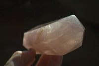 Polished Double Terminated Rose Quartz Points x 4 From Madagascar