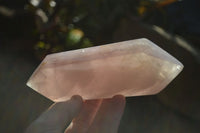 Polished Double Terminated Rose Quartz Points x 4 From Madagascar