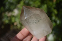 Polished Smokey Window Quartz Points x 2 From Ankazobe, Madagascar