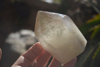 Polished Smokey Window Quartz Points x 2 From Ankazobe, Madagascar