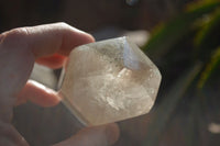 Polished Smokey Window Quartz Points x 2 From Ankazobe, Madagascar