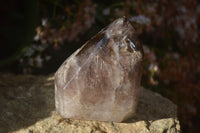 Polished Smokey Window Quartz Points x 2 From Ankazobe, Madagascar