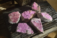 Natural Drusy Salrose Cobaltion Dolomite Specimens x 6 From Kakanda, Congo