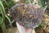 Natural Goethite Coated Blacknite Quartz Cluster  x 1 From Madagascar