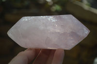 Polished Double Terminated Rose Quartz Points x 6 From Madagascar