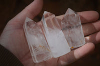 Polished Clear Quartz Points x 12 From Madagascar