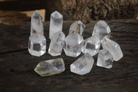 Polished Clear Quartz Points x 12 From Madagascar