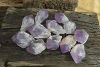 Polished Jacaranda Amethyst Crystals x 12 From Mumbwe, Zambia