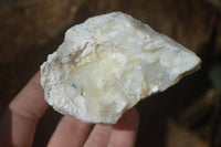 Natural Rough Dendritic White Opal Specimens  x 12 From Namibia