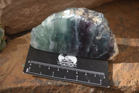 Polished One Side Polished Watermelon Fluorite Pieces  x 6 From Uis, Namibia