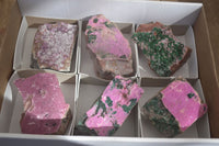 Natural Pink Salrose Cobaltion Dolomite Specimens  x 6 From Kakanda, Congo