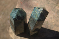 Polished Stromatolite Points  x 2 From Katsepy, Madagascar