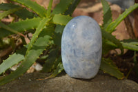 Polished Blue Calcite Standing Free Forms  x 2 From Ihadilalana, Madagascar