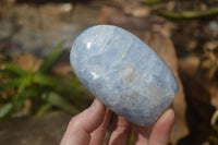 Polished Blue Calcite Standing Free Forms  x 2 From Ihadilalana, Madagascar