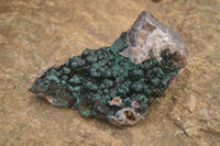 Natural Rare Ball Malachite On Drusy Quartz & Dolomite Specimen x 1 From Kambove, Congo