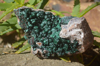 Natural Rare Ball Malachite On Drusy Quartz & Dolomite Specimen x 1 From Kambove, Congo