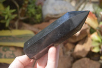 Polished Black Basalt Points  x 8 From Madagascar