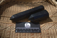 Polished Black Basalt Points  x 8 From Madagascar