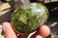 Polished Green Opal Gallets  x 16 From Antsirabe, Madagascar