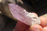 Natural Smokey Amethyst Crystals  x 12 From Chiredzi, Zimbabwe