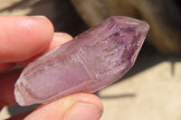 Natural Smokey Amethyst Crystals  x 12 From Chiredzi, Zimbabwe